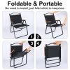 YSSOA Folding Camp Chair for Adults with Handle and Storage Bag, Large Size, 264lbs Load Bearing Collapsible Outdoor Furniture for Leisure, Beach